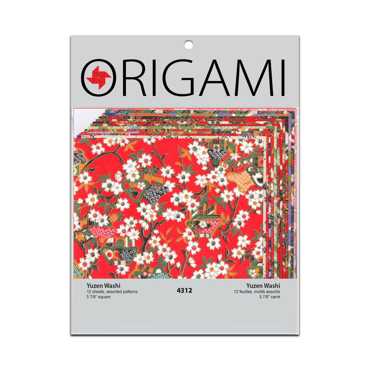 Yasutomo Origami Paper, 5-7/8 in, Yuzen Washi