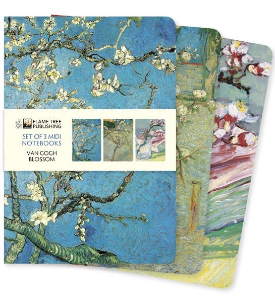 Vincent Van Gogh: Blooms Set of 3 Midi Notebooks