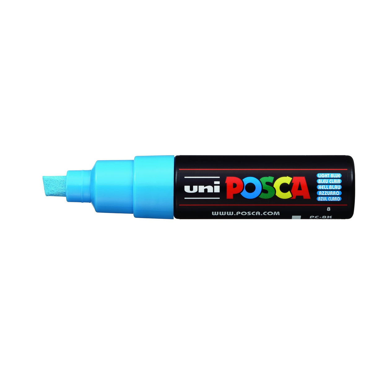 POSCA Paint Marker, PC-8K Broad Chisel, Light Blue