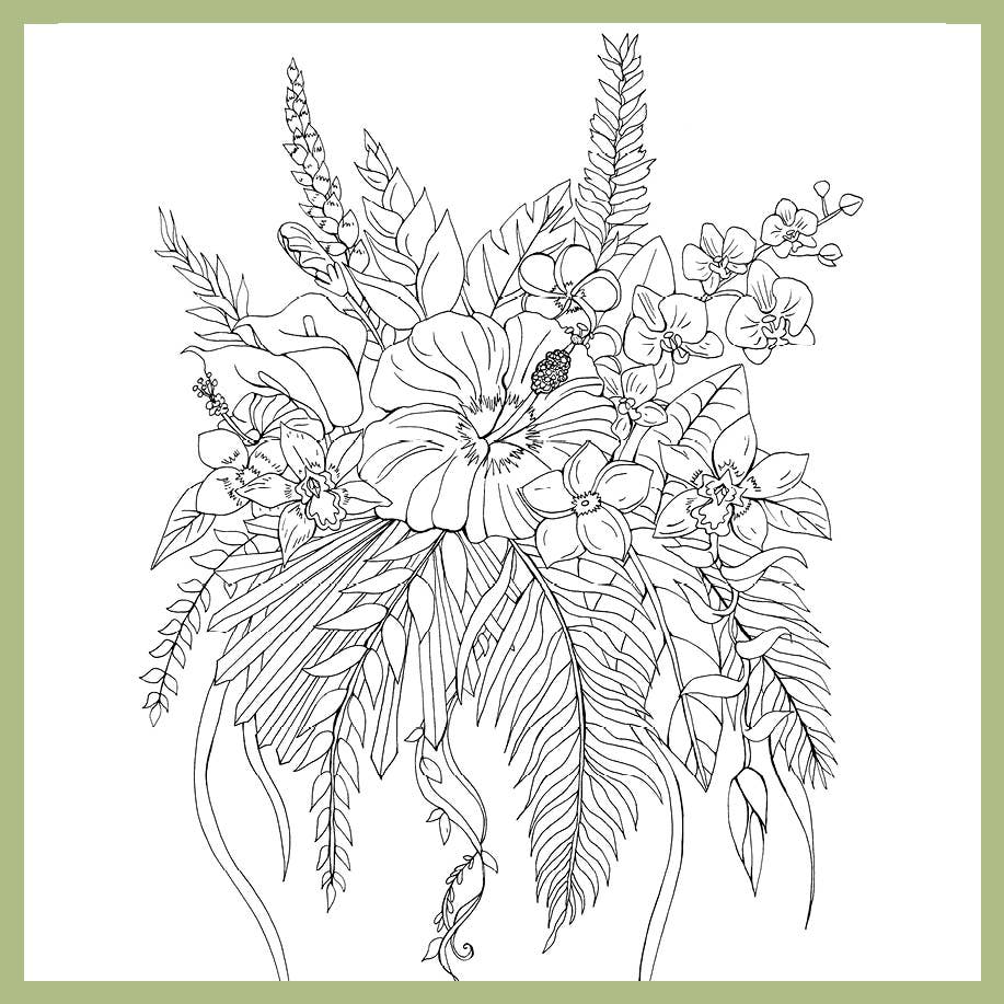 Tropical Wonderland: A Calming Coloring Book for Adults