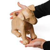 Premade Unfinished Paper Mache Puppy Dog Figurine