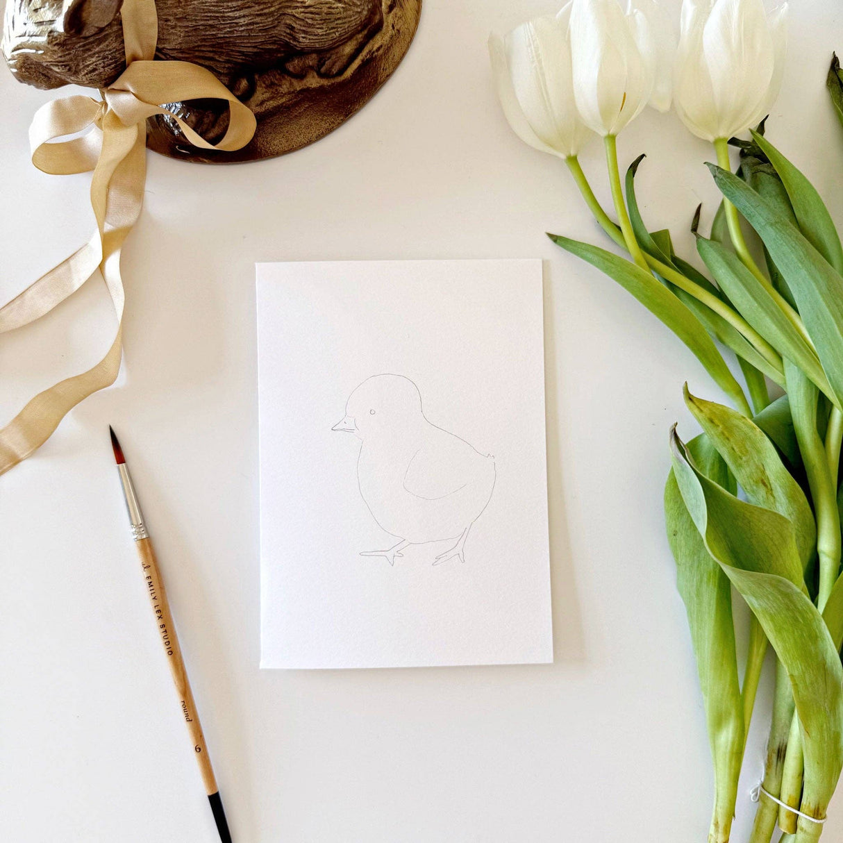 Easter paintable notecards, Emily Lex