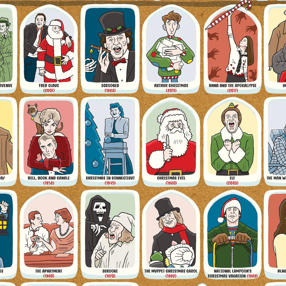 50 Must-Watch Christmas Movies Bucket List 1000-piece Jigsaw Puzzle