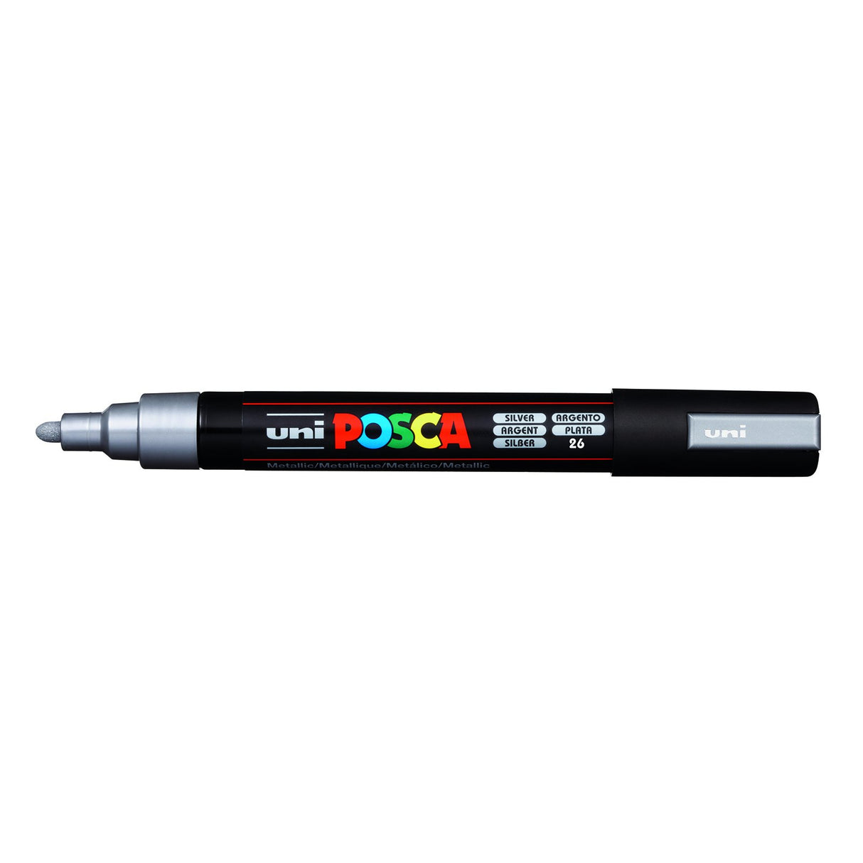 POSCA Paint Marker, PC-5M Medium Bullet, Silver