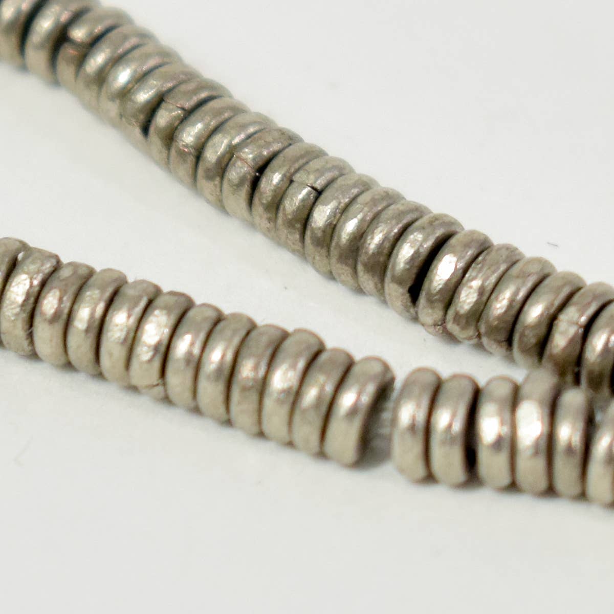Silver Heishi Beads