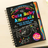 Cute Baby Animals: Scratch, Color, Play, & Learn