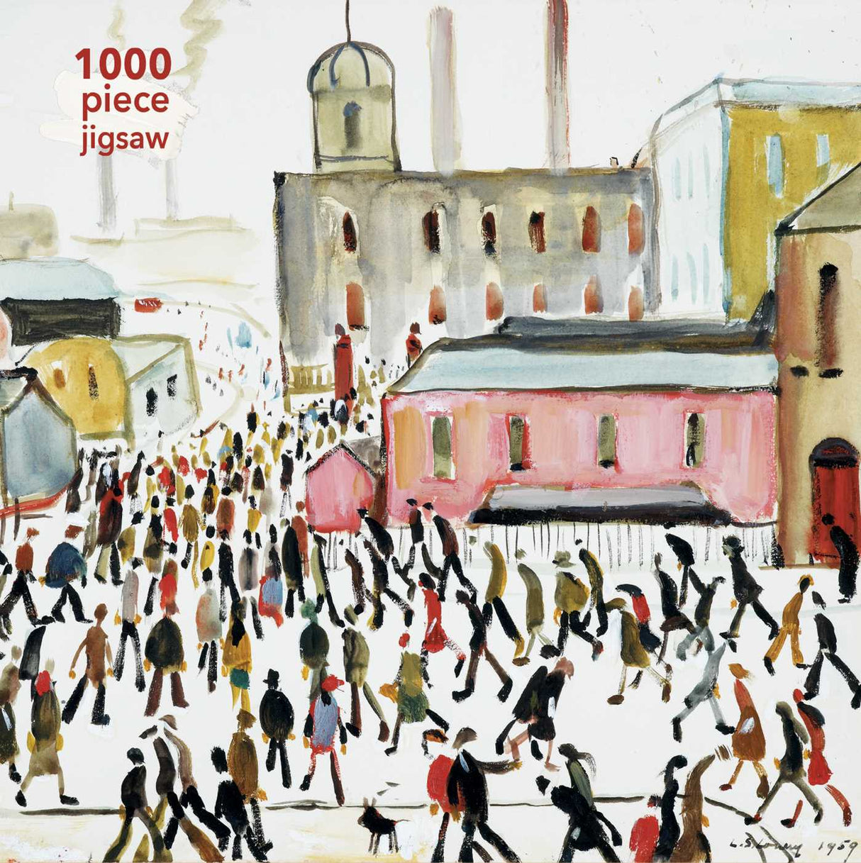 LS Lowry Going To Work 1000 Piece Jigsaw Puzzle
