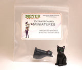Cat - Black Sitting Cat - 1.5" - German - Set of 1 - 204-880