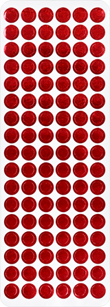 Color Foil Dots Sticker Set