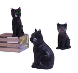 Cat - Black Sitting Cat - 1.5" - German - Set of 1 - 204-880