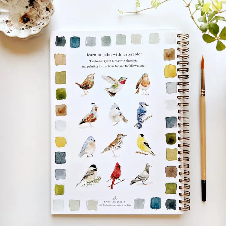 Birds Emily Lex Watercolor Workbook
