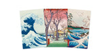 Japanese Woodblocks Set of 3 Mini Notebooks