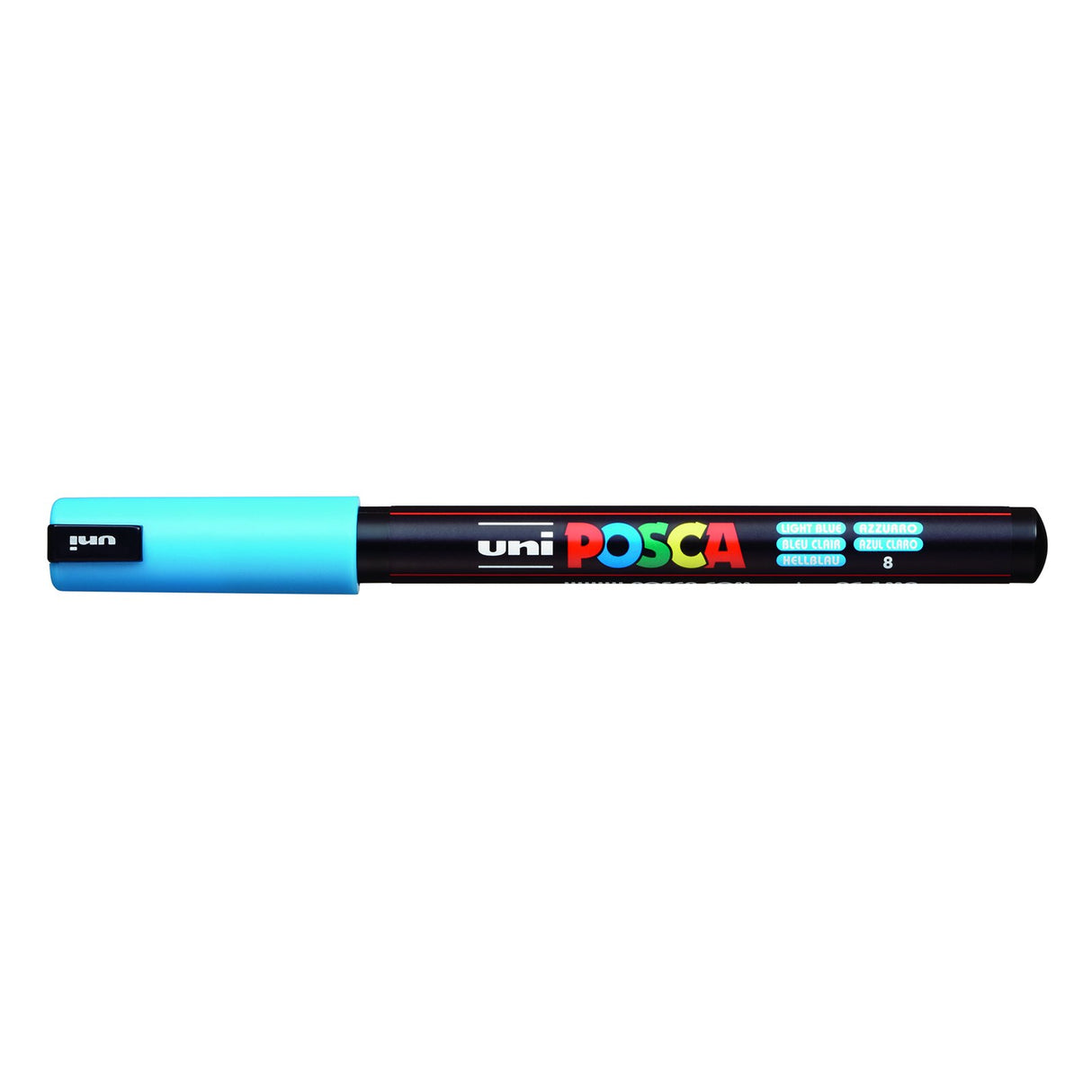 POSCA Paint Pen, PC-1MR Ultra-Fine Tip, Light Blue