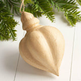 5" Paper Mache Christmas Ornament