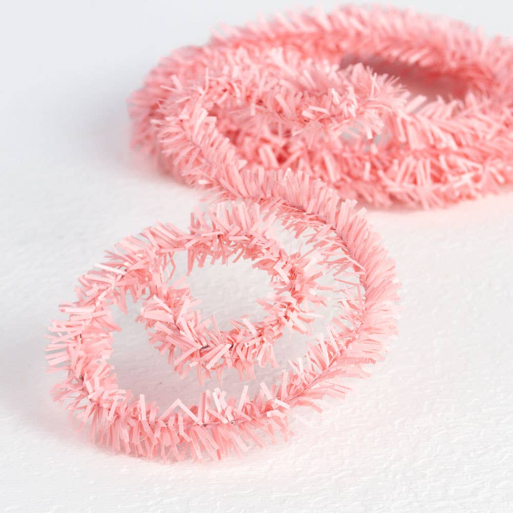 6' Pink Artificial Pine Wire Roping Garland