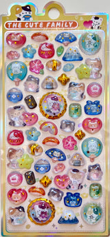11086 3D Animal Jewel Phone Stickers-12