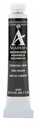 Grumbacher Academy Watercolor, 7.5ml Tube, Charcoal Gray