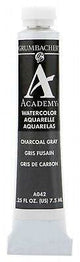 Grumbacher Academy Watercolor, 7.5ml Tube, Charcoal Gray