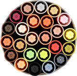 Studio Series Dual-Tip Skin Tone Markers (Set of 24)