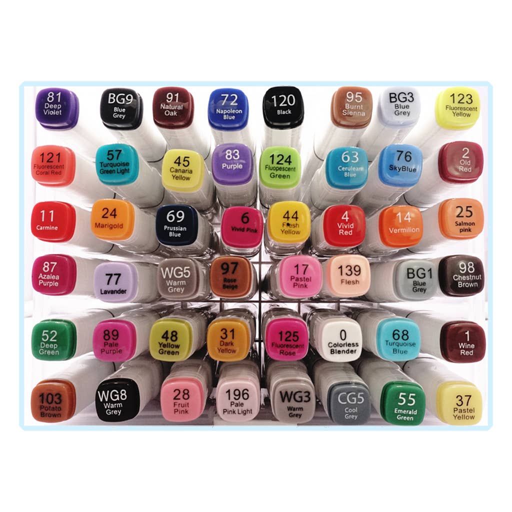 Dual Tip Primary Markers 48 pcs - Alcohol Based