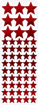 Color Foil Stars Sticker Set