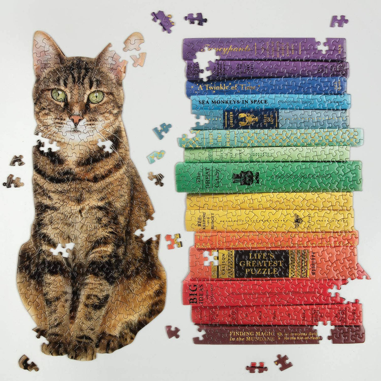 Queen of the Stacks 2-in-1 Jigsaw Puzzle Set 650 Pieces