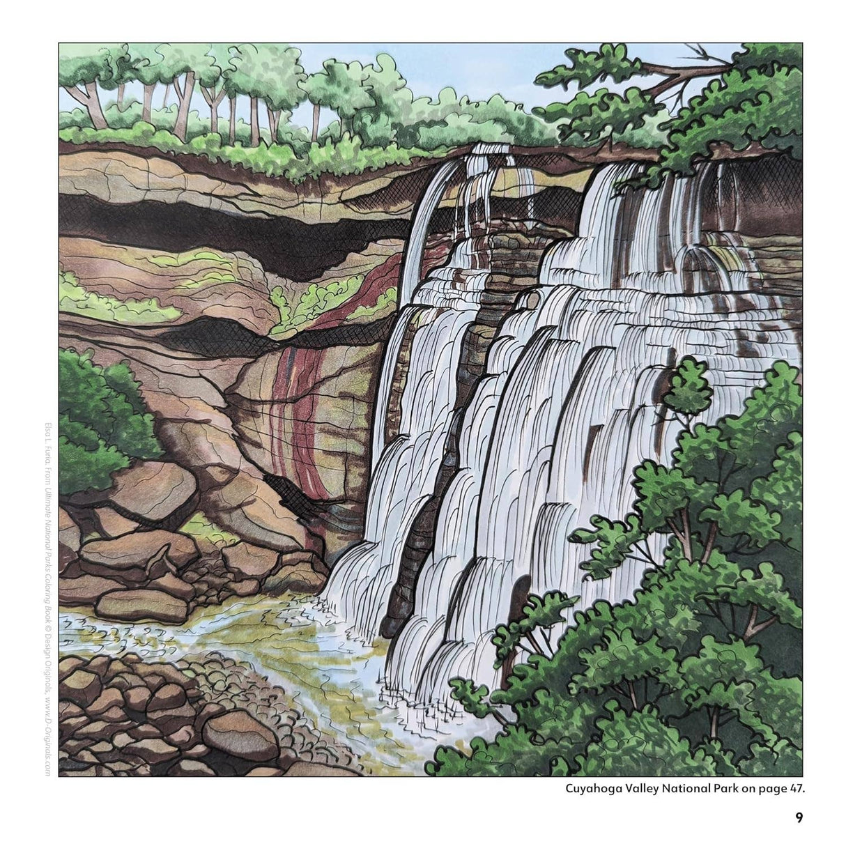 Ultimate National Parks Coloring Book - Amazing Scenes
