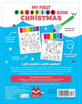 My First Painting Book: Christmas - 6-Color Palette Per Page