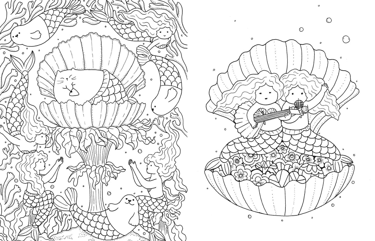 A Million Mermaids Coloring Book