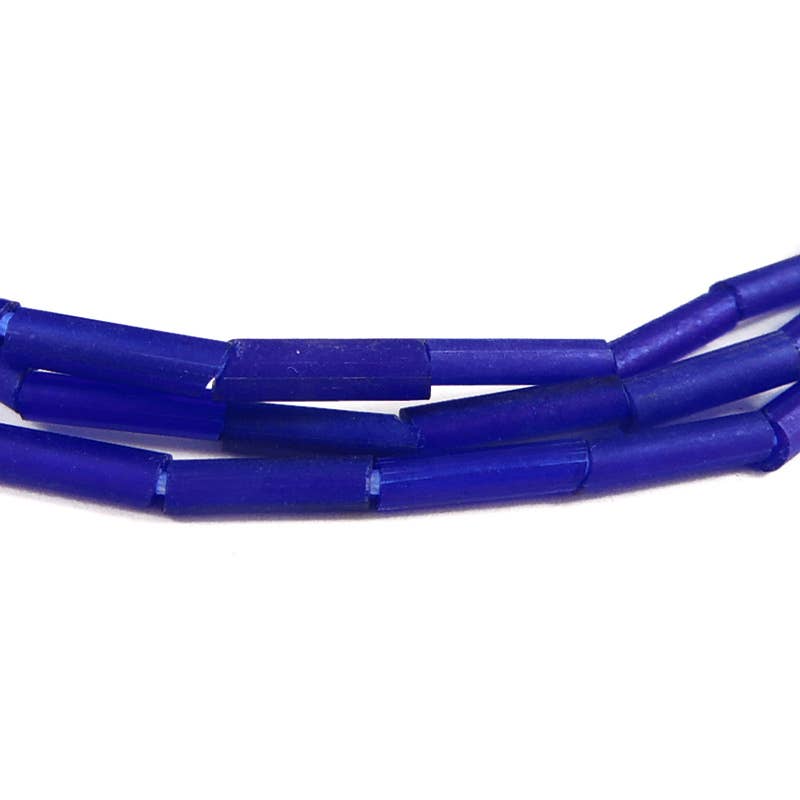 Cobalt Blue Tubular Trade Beads