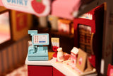 DIY Miniature House Kit: Strawberry Milk Box