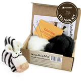 Needle Felting Zebra Kit