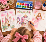 Watercolor Art Kit: Princess Theme Designs