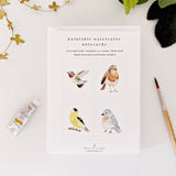 Backyard birds Emily Lex paintable notecards