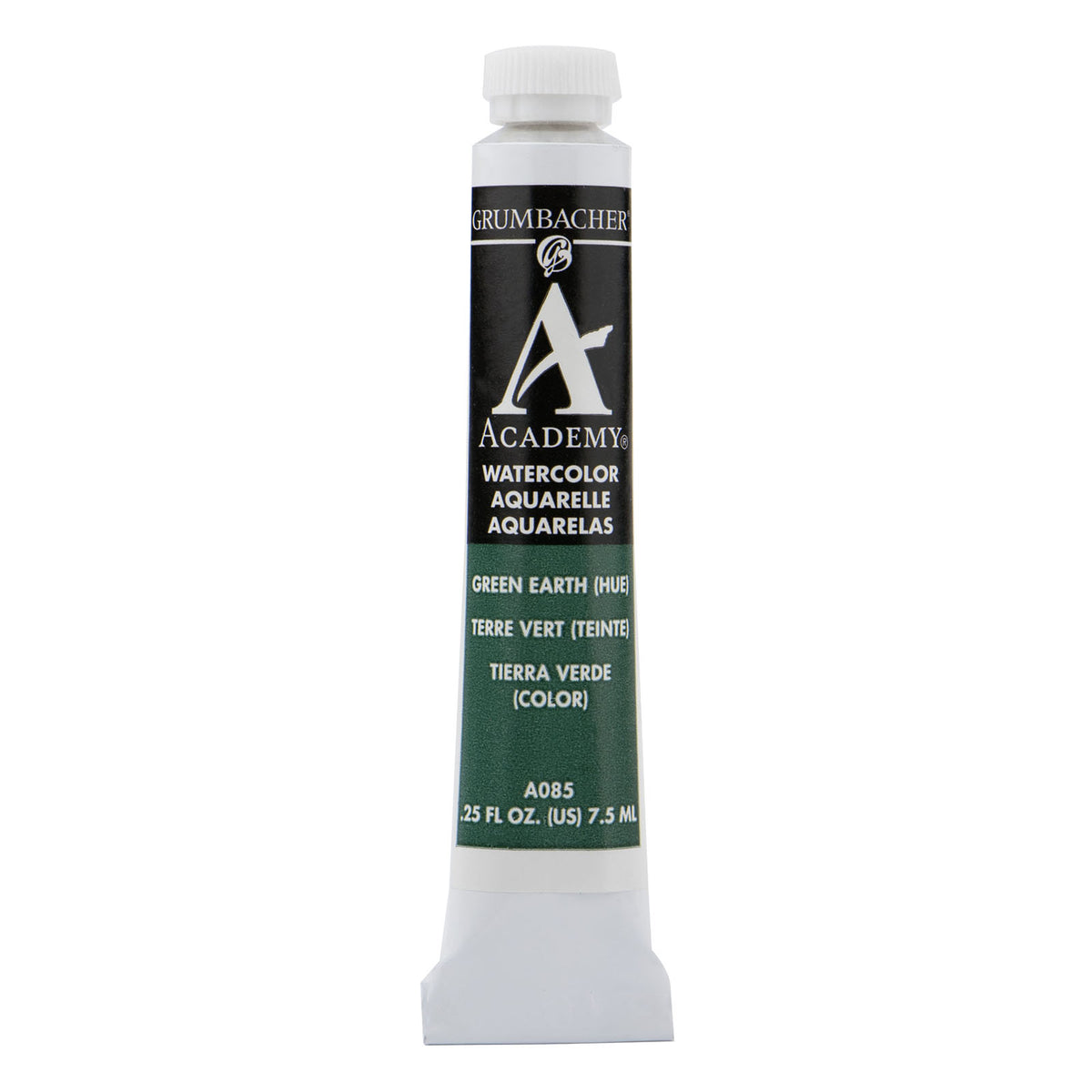 Grumbacher Academy Watercolor, 7.5ml Tube, Green Earth