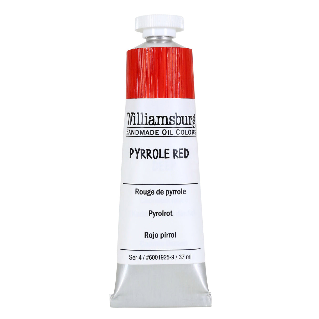Williamsburg Artist Oil Color, 37ml Tube, Pyrrole Red