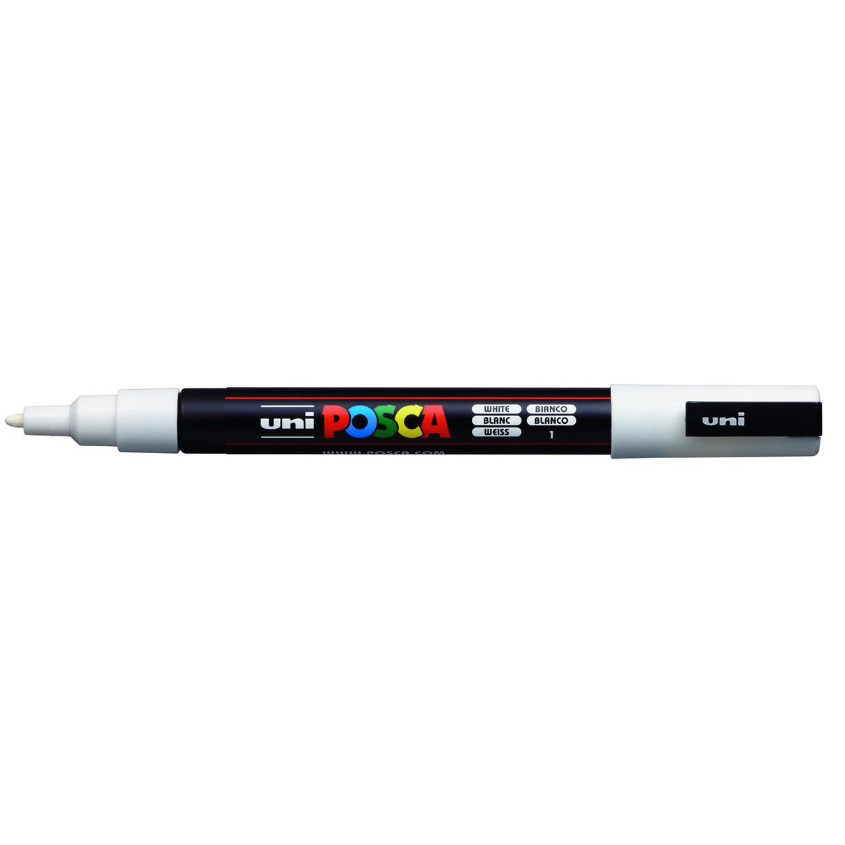 POSCA Paint Marker, PC-3M Fine Bullet, White