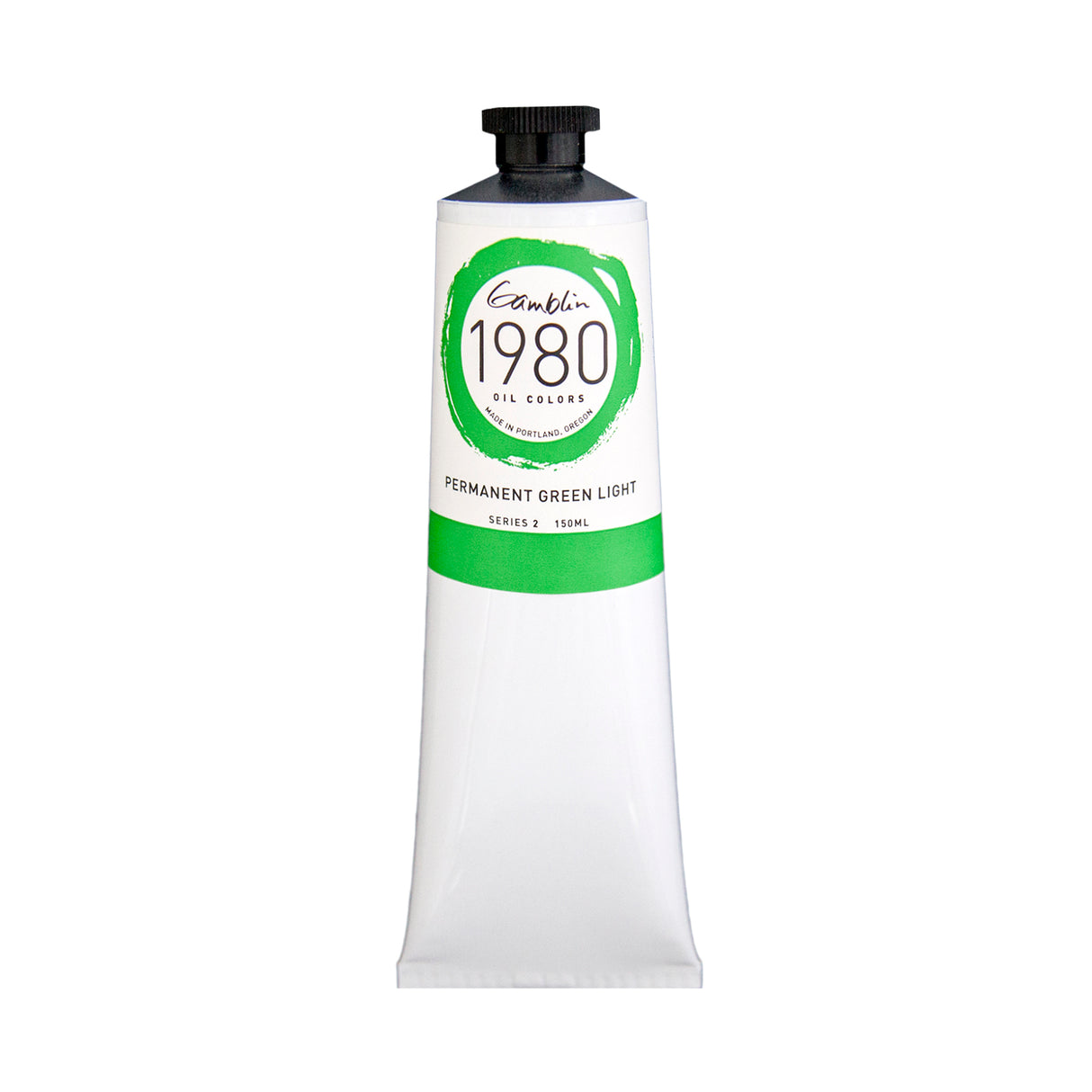 Gamblin 1980 Oil Color, 150ml, Permanent Green Light