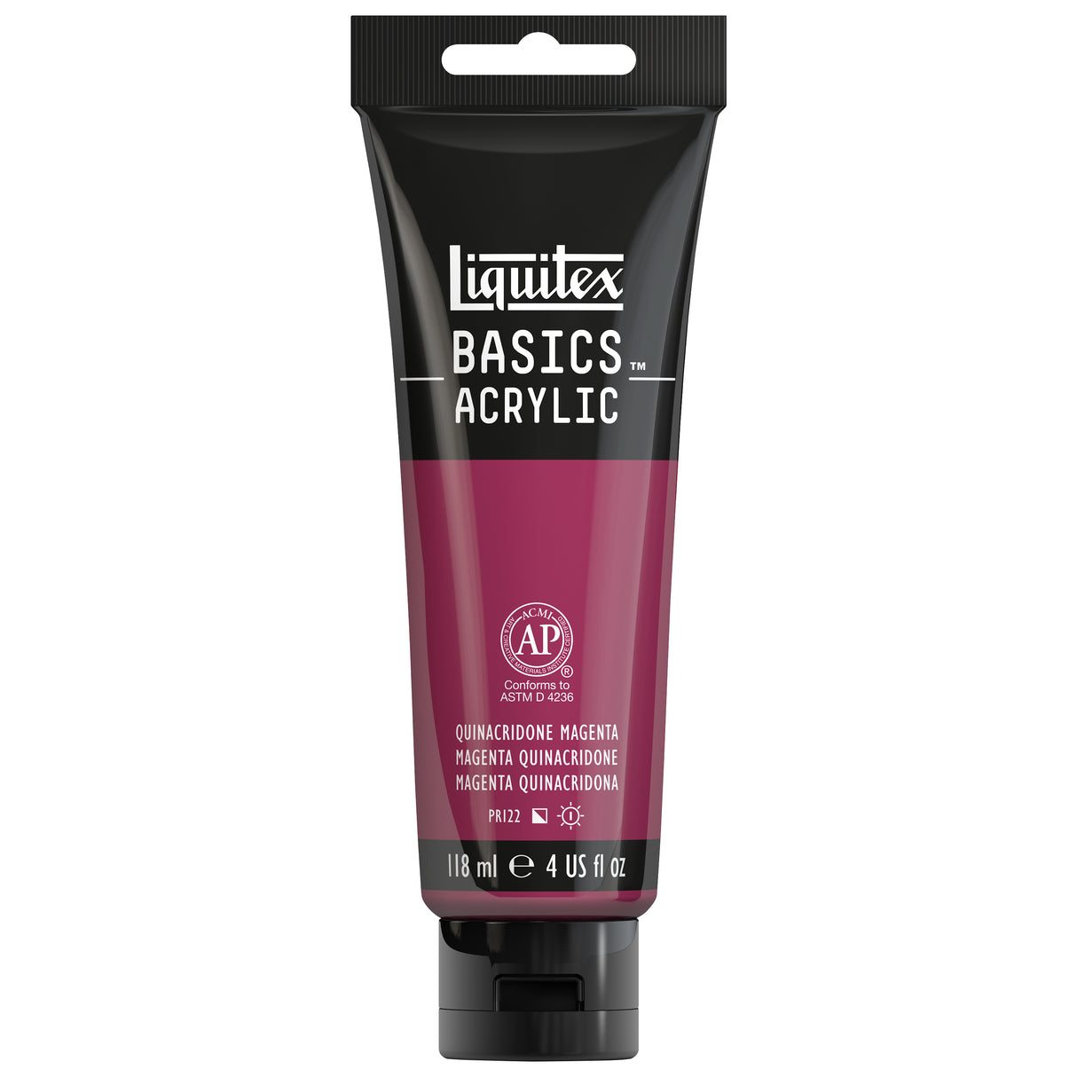 Liquitex BASICS Acrylic Color, 4 oz. Tube, Acra Magenta