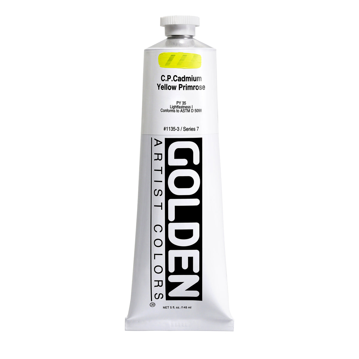 Golden Heavy Body Acrylic, 5 oz., C.P. Cadmium Yellow Primrose