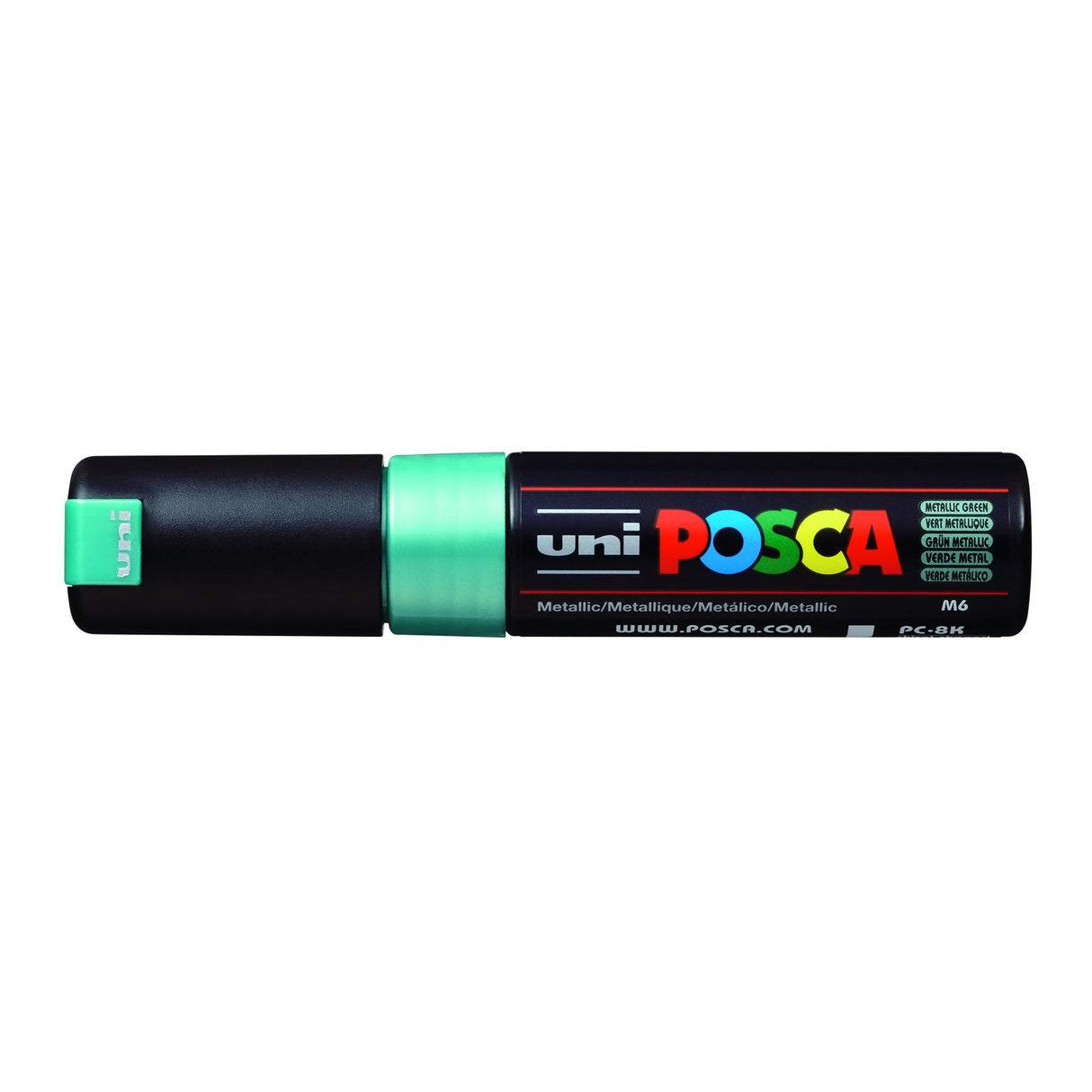 POSCA Paint Marker, PC-8K Broad Chisel, Metallic Green