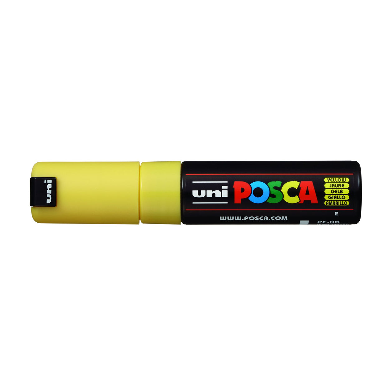 POSCA Paint Marker, PC-8K Broad Chisel, Yellow