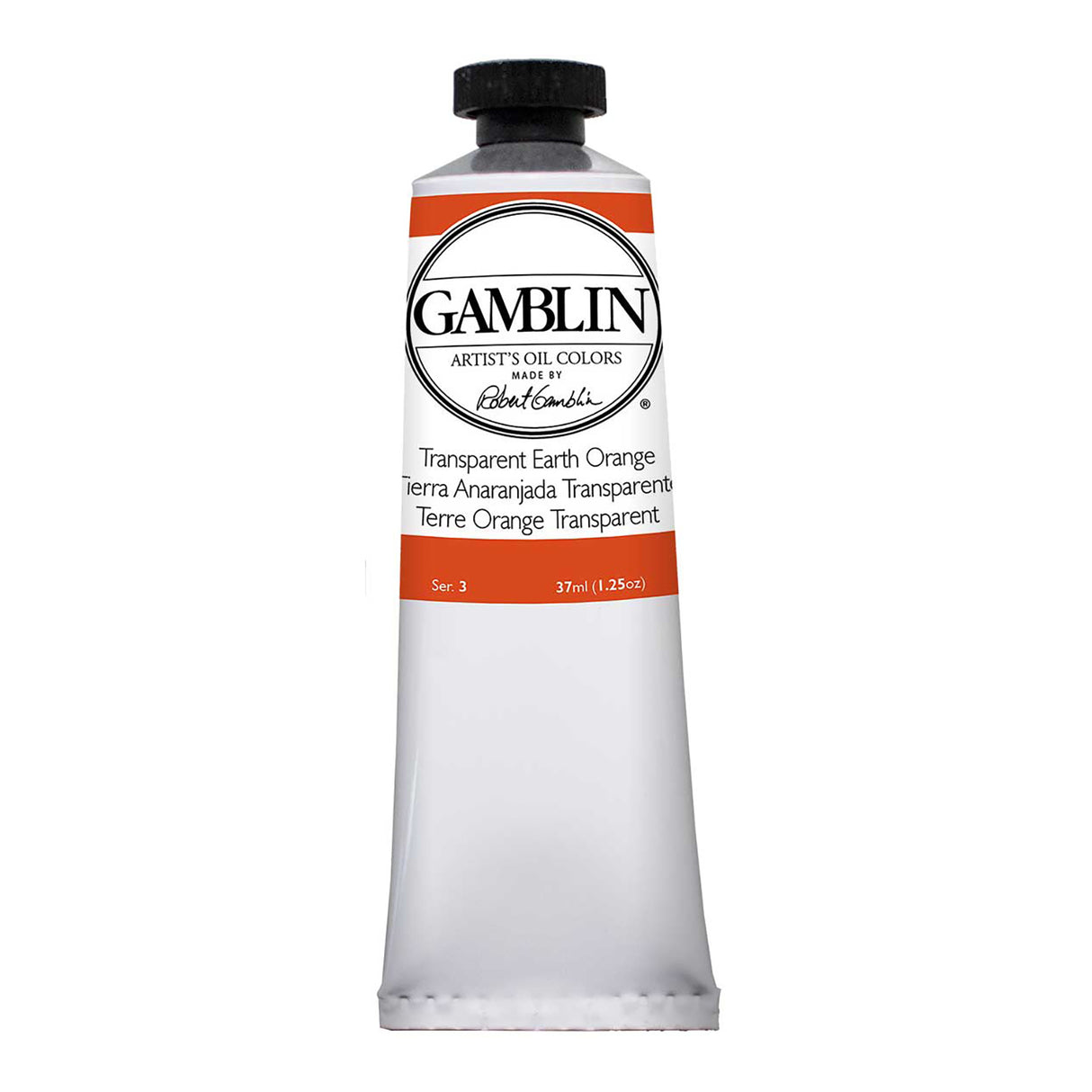 Gamblin Artist Grade Oil Color, 37ml, Transparent Earth Orange