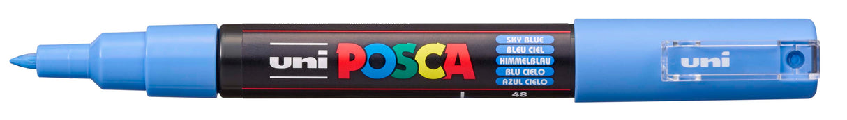 POSCA Paint Marker, PC-1M, Extra-Fine Bullet, Sky Blue