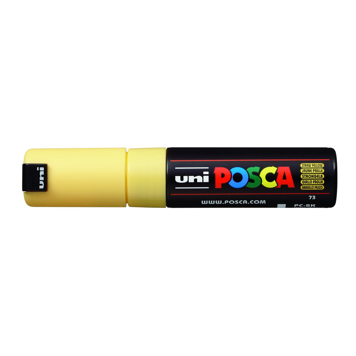 POSCA Paint Marker, PC-8K Broad Chisel, Straw Yellow