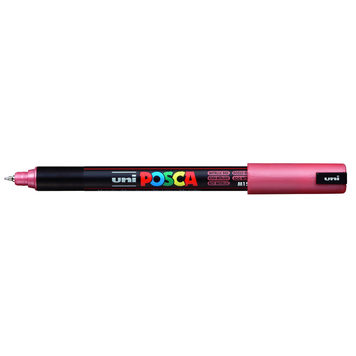 POSCA Paint Pen, PC-1MR Ultra-Fine Tip, Metallic Red