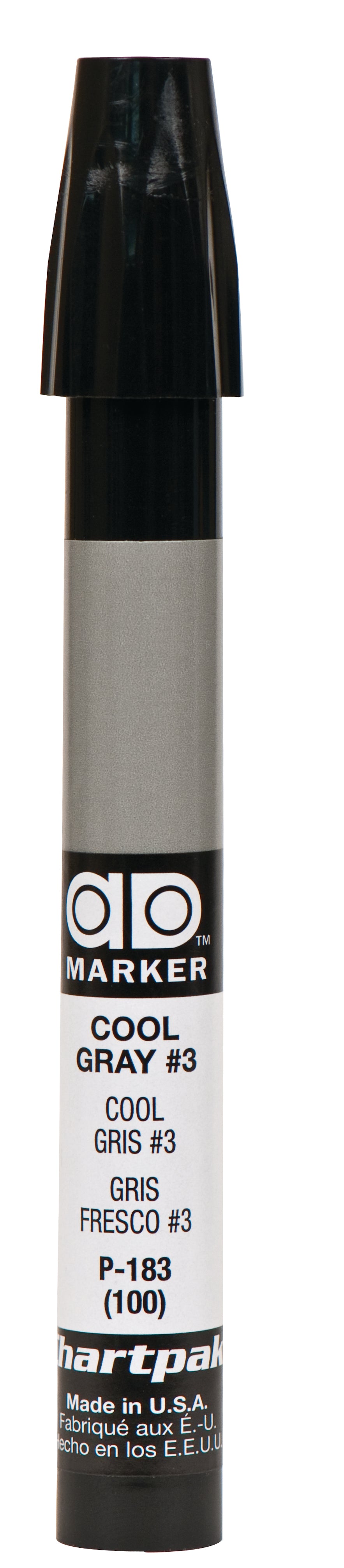 Chartpak Ad Marker, Cool Gray 3