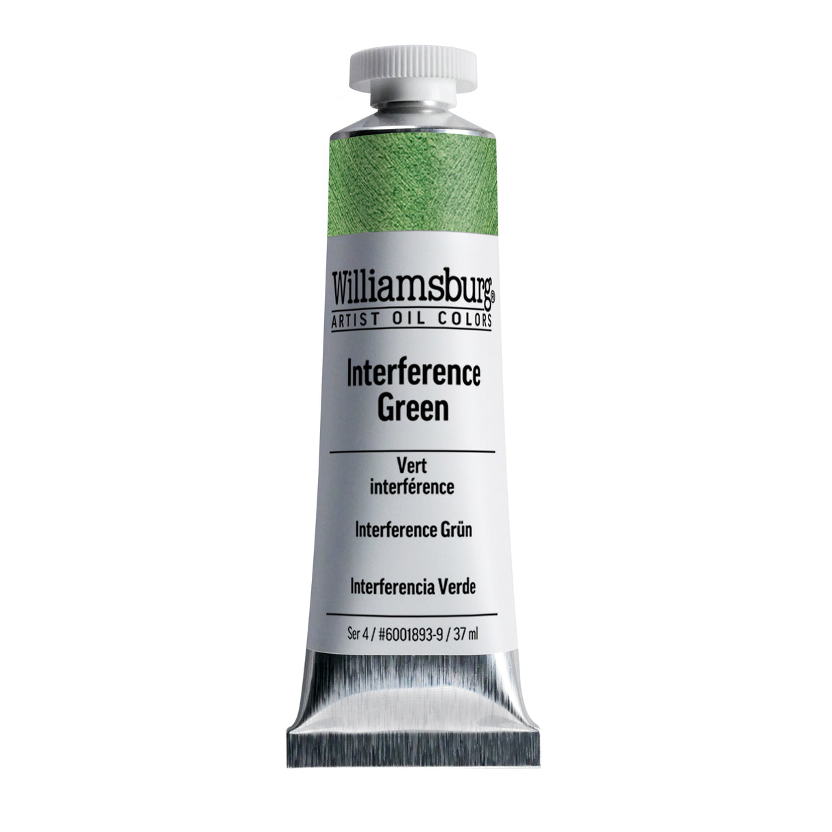 Williamsburg Artist Oil Color, 37ml Tube, Interference Green