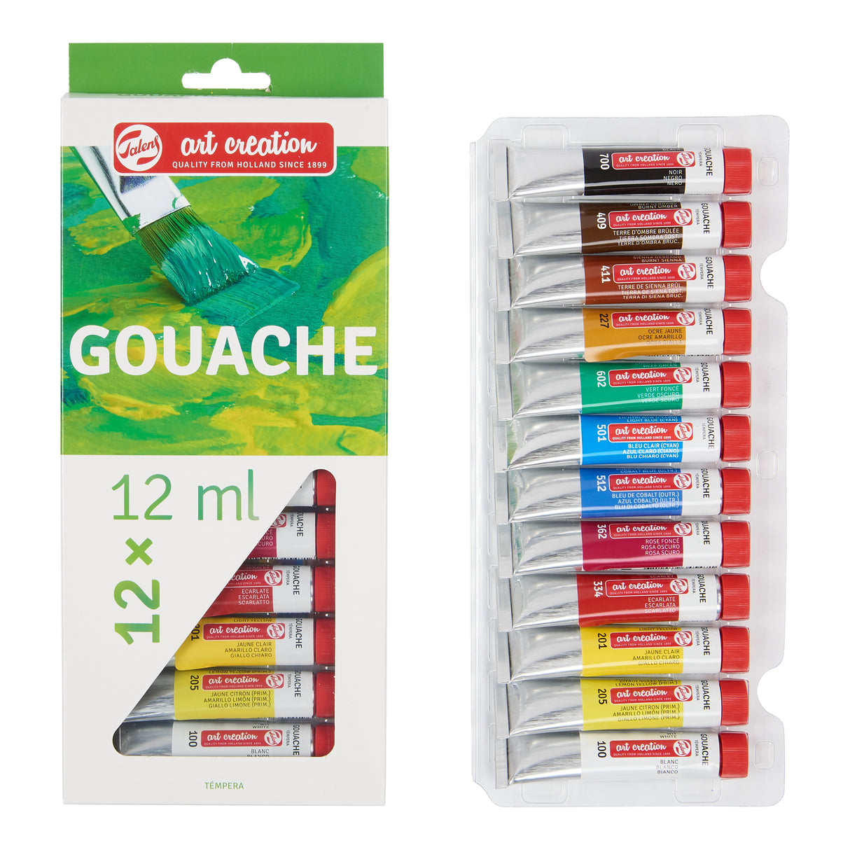 Talens Art Creation Expression Gouache Set, 12-Colors
