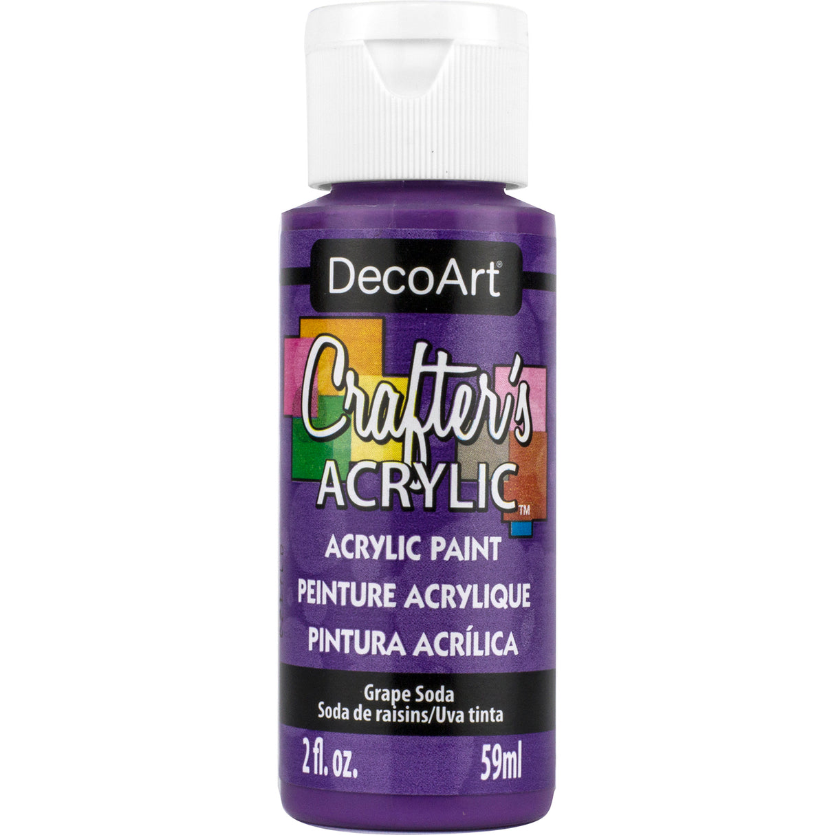 DecoArt Crafter's Acrylic Paint, 2 oz., Grape Soda